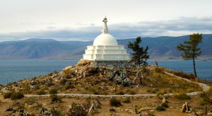 Budd. Stupa Insel vor Olchon